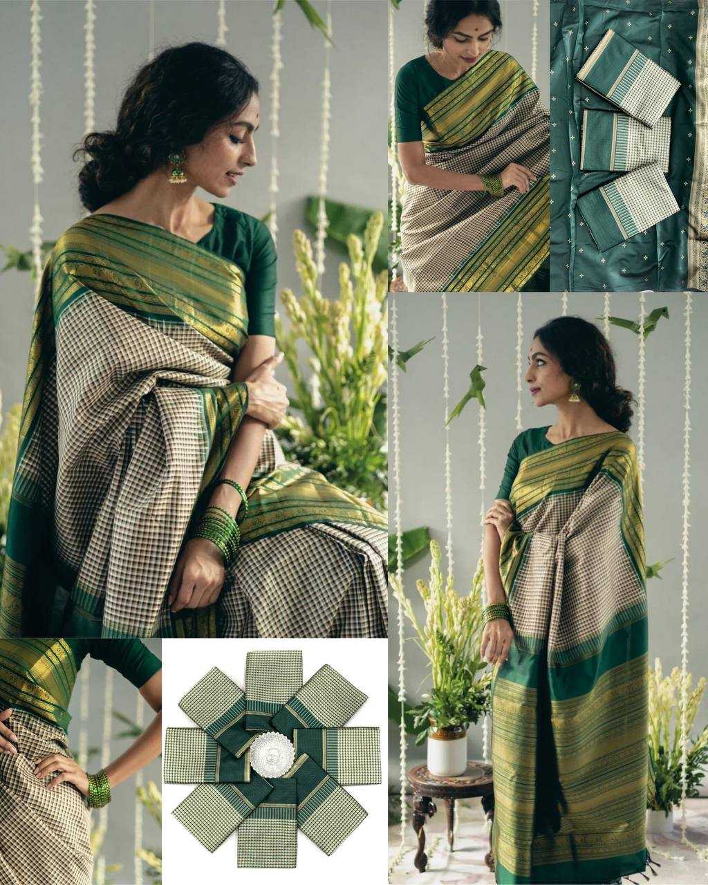 Pachai Sarees | TempleGlow - by SareeSouls Silkline