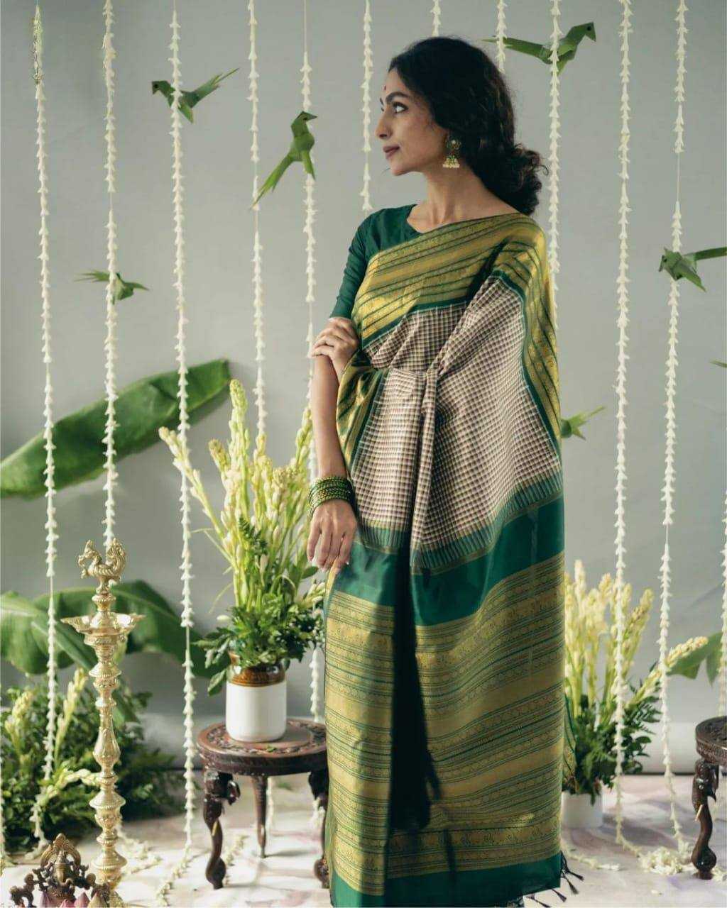 Pachai Sarees | TempleGlow - by SareeSouls Silkline