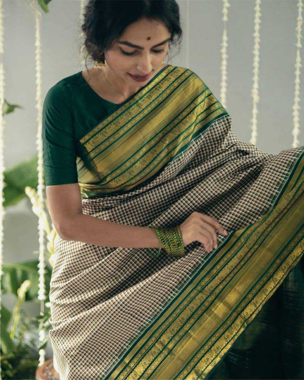 Pachai Sarees | TempleGlow - by SareeSouls Silkline
