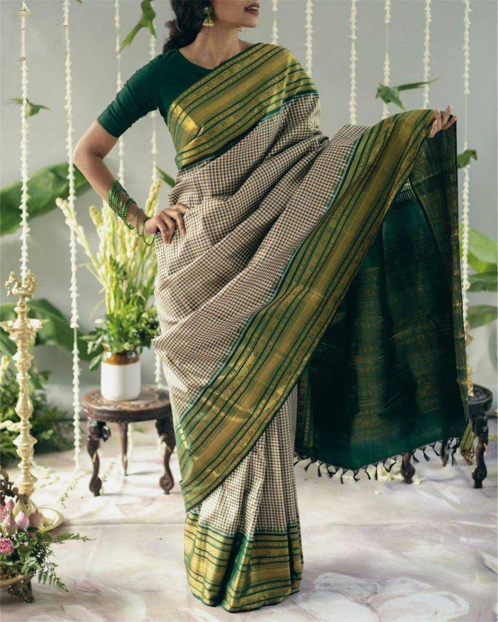 Pachai Sarees | TempleGlow - by SareeSouls Silkline
