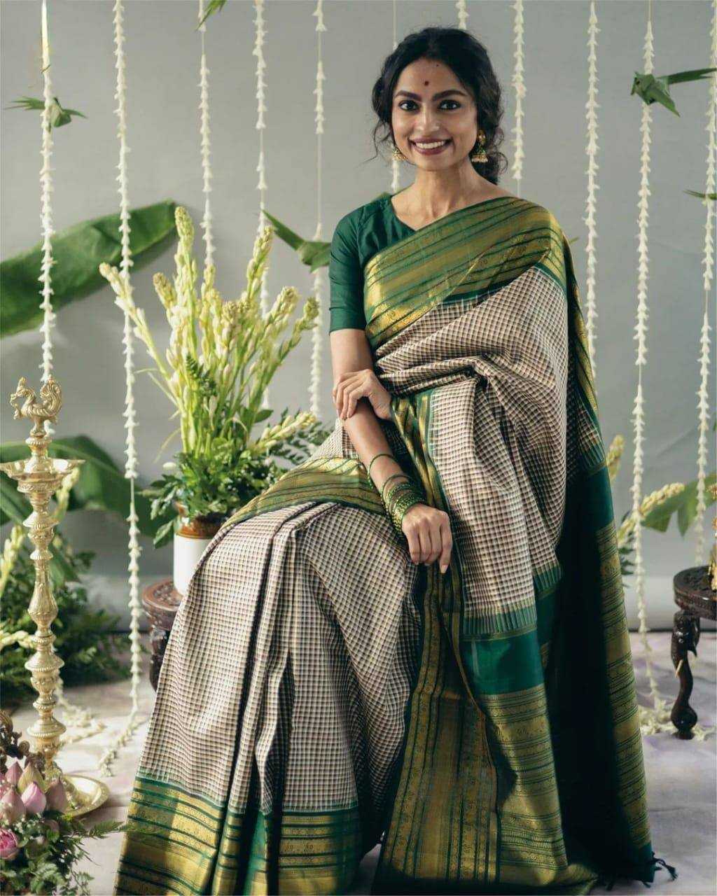 Pachai Sarees | TempleGlow - by SareeSouls Silkline