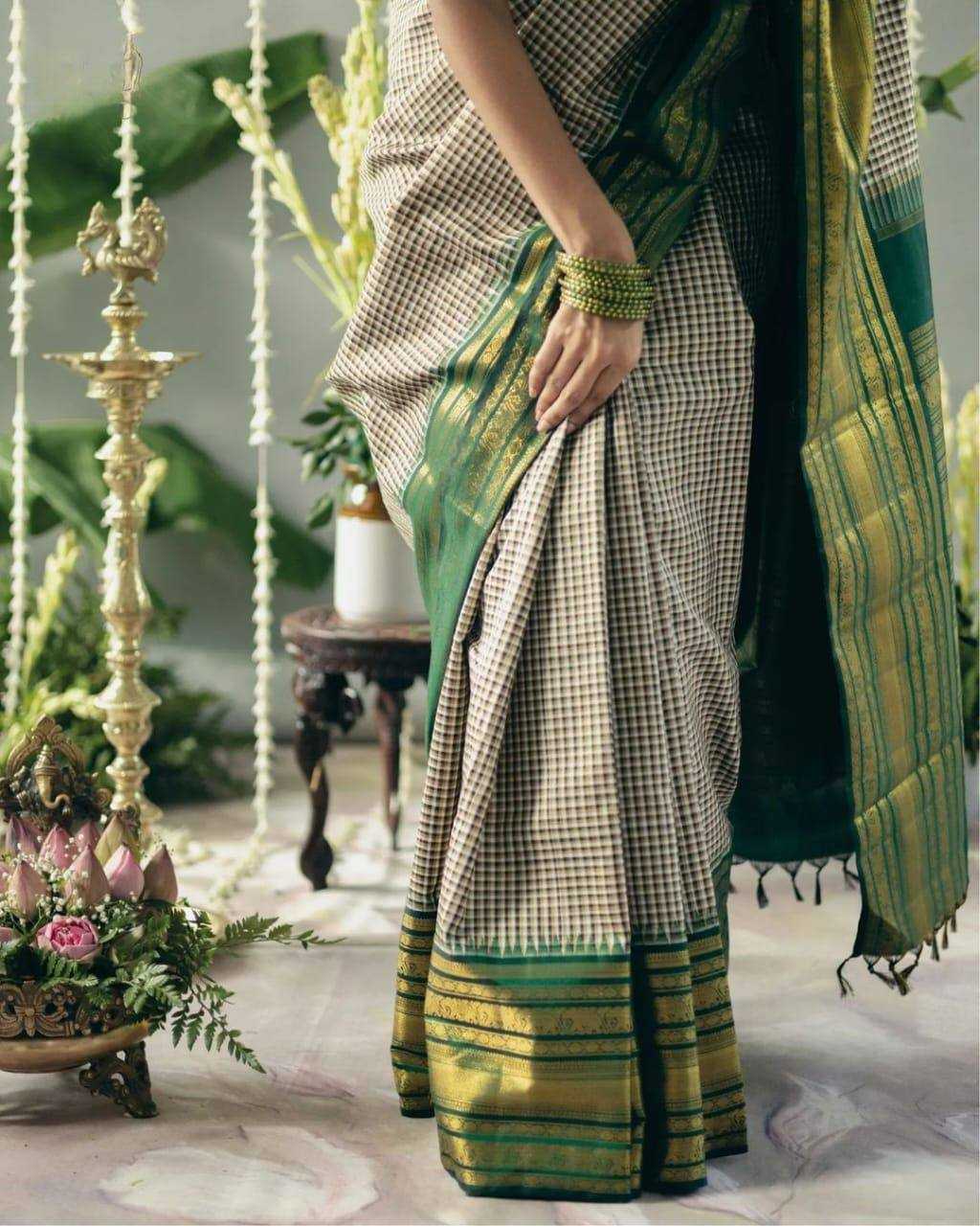 Pachai Sarees | TempleGlow  - by SareeSouls Silkline